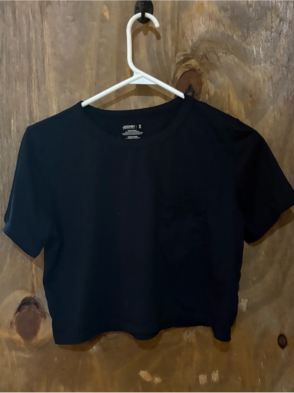 Jockey Black Women's Crop Tee